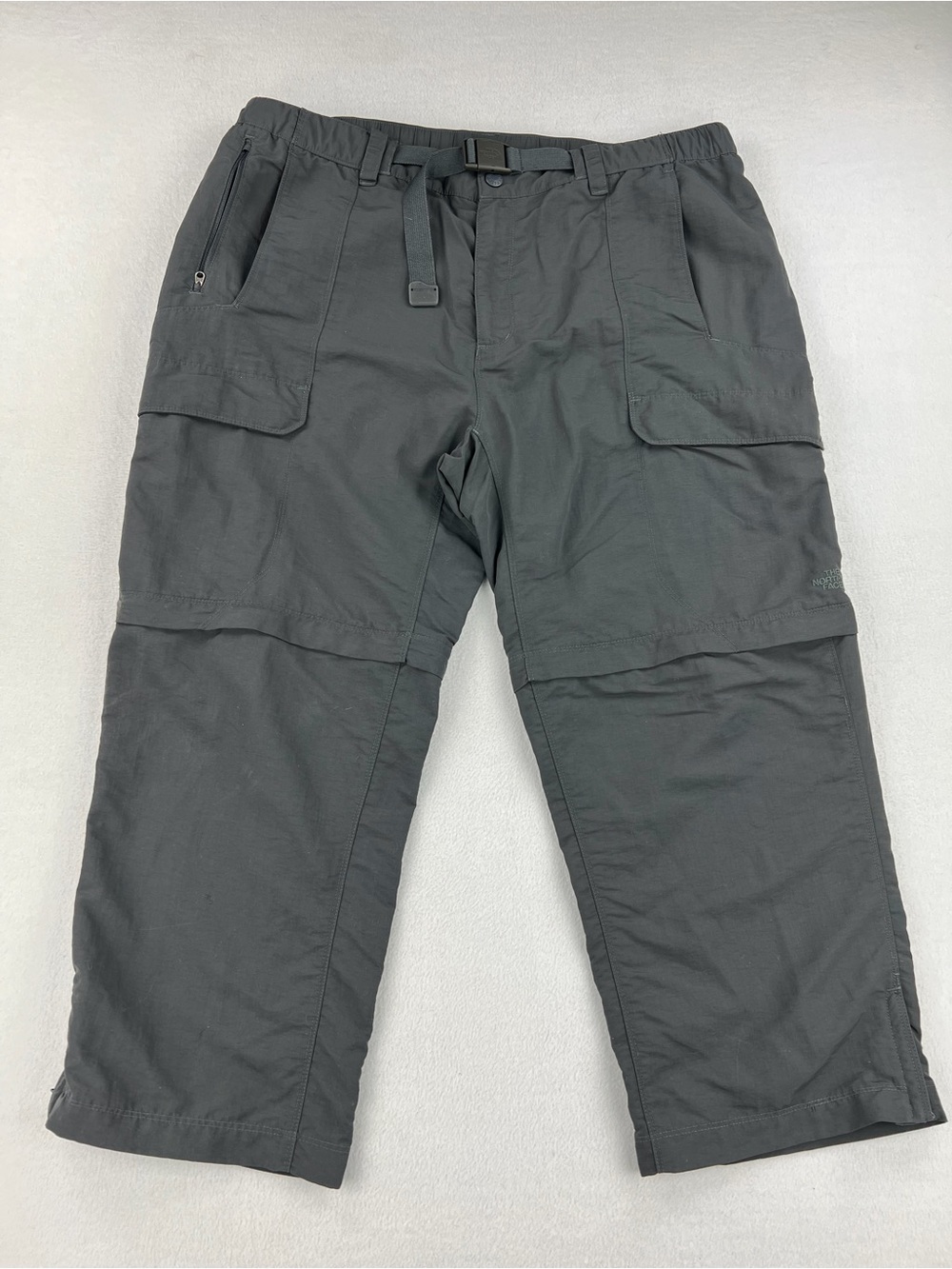 The North Face Mens Convertible Outdooor Hiking Cargo Pants Dark Charcoal Sz XL